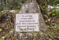 Lipa napoleońska - pamiątkowa tablica