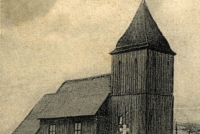 Dawny drewniany Kościół pw. św. Barbary znajdujący się obecnie we Wdzydzach