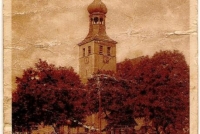 Kościół pw. św. Barbary na starej fotografii